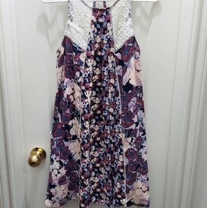 Floral & Lace Dress - Size XS